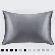 Load image into Gallery viewer, 100% Queen Standard Satin Silk Soft Mulberry Plain Pillowcase Cover Chair Seat Square Pillow Cover Home19