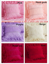 Load image into Gallery viewer, 1 Piece Lace Bed Skirt +2pieces Pillowcases bedding set Princess Bedding Bedspreads sheet Bed For Girl bed Cover King/Queen size