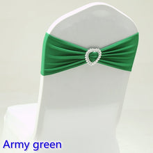 Load image into Gallery viewer, 20 Colours Spandex sash wedding lycra chair band stretch for chair covers decoration party dinner banquet chair sash