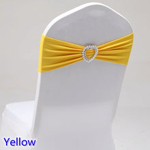 Load image into Gallery viewer, 20 Colours Spandex sash wedding lycra chair band stretch for chair covers decoration party dinner banquet chair sash