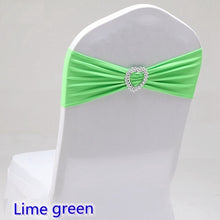 Load image into Gallery viewer, 20 Colours Spandex sash wedding lycra chair band stretch for chair covers decoration party dinner banquet chair sash