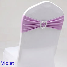 Load image into Gallery viewer, 20 Colours Spandex sash wedding lycra chair band stretch for chair covers decoration party dinner banquet chair sash
