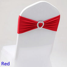 Load image into Gallery viewer, 20 Colours Spandex sash wedding lycra chair band stretch for chair covers decoration party dinner banquet chair sash