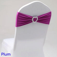 Load image into Gallery viewer, 20 Colours Spandex sash wedding lycra chair band stretch for chair covers decoration party dinner banquet chair sash