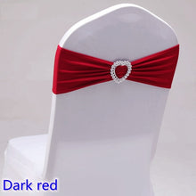 Load image into Gallery viewer, 20 Colours Spandex sash wedding lycra chair band stretch for chair covers decoration party dinner banquet chair sash