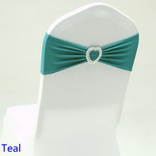 Load image into Gallery viewer, 20 Colours Spandex sash wedding lycra chair band stretch for chair covers decoration party dinner banquet chair sash