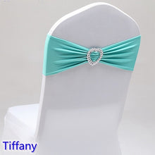 Load image into Gallery viewer, 20 Colours Spandex sash wedding lycra chair band stretch for chair covers decoration party dinner banquet chair sash