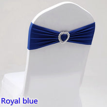 Load image into Gallery viewer, 20 Colours Spandex sash wedding lycra chair band stretch for chair covers decoration party dinner banquet chair sash