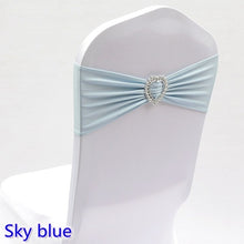 Load image into Gallery viewer, 20 Colours Spandex sash wedding lycra chair band stretch for chair covers decoration party dinner banquet chair sash