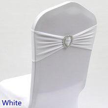 Load image into Gallery viewer, 20 Colours Spandex sash wedding lycra chair band stretch for chair covers decoration party dinner banquet chair sash