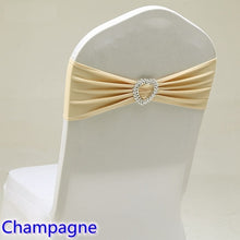 Load image into Gallery viewer, 20 Colours Spandex sash wedding lycra chair band stretch for chair covers decoration party dinner banquet chair sash