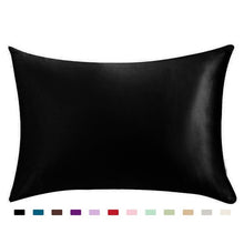 Load image into Gallery viewer, 100% Queen Standard Satin Silk Soft Mulberry Plain Pillowcase Cover Chair Seat Square Pillow Cover Home19