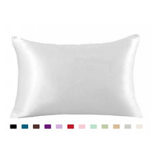Load image into Gallery viewer, 100% Queen Standard Satin Silk Soft Mulberry Plain Pillowcase Cover Chair Seat Square Pillow Cover Home19