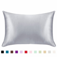 Load image into Gallery viewer, 100% Queen Standard Satin Silk Soft Mulberry Plain Pillowcase Cover Chair Seat Square Pillow Cover Home19